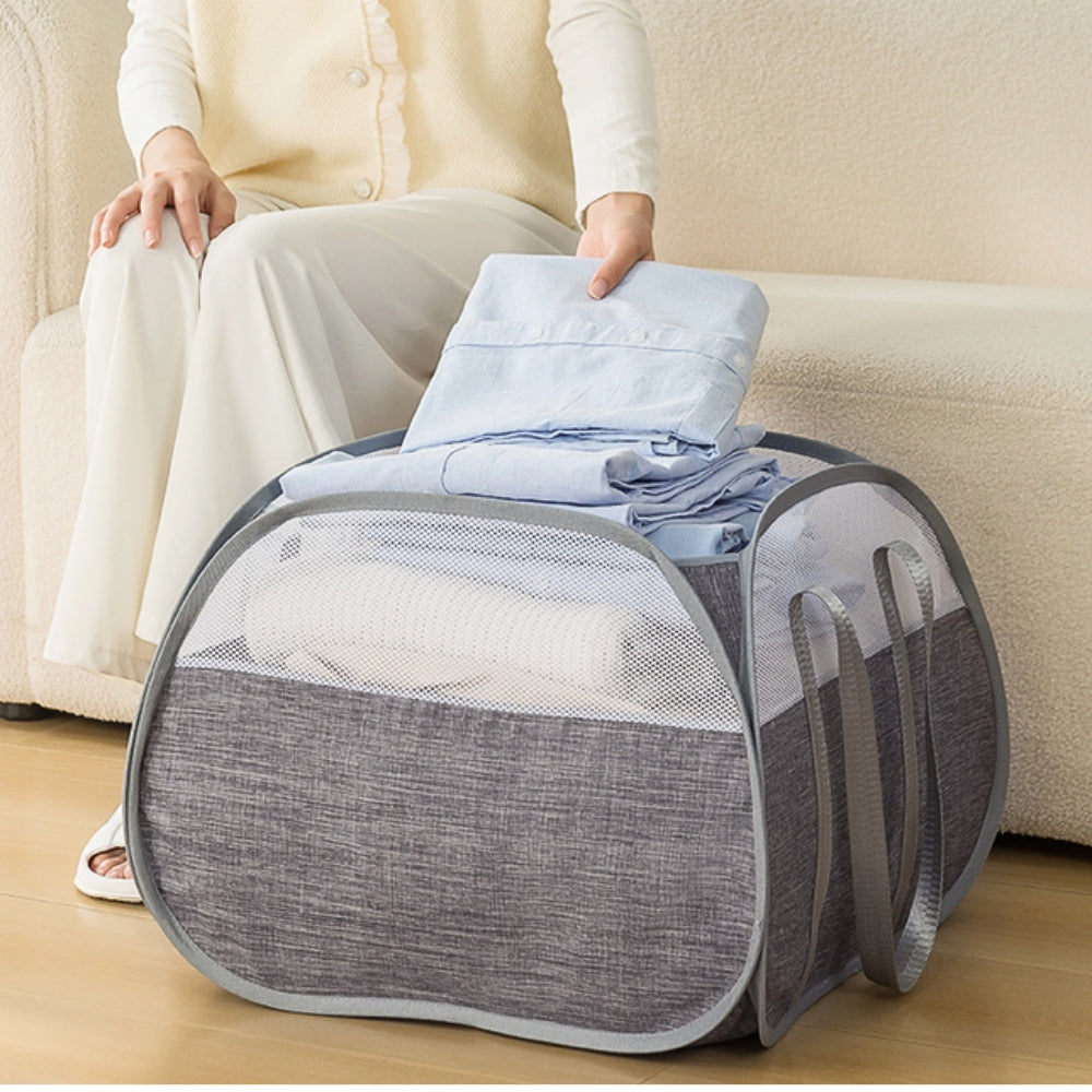 EasyMove Laundry Hamper - Durable Oxford Cloth, Collapsible Design 0