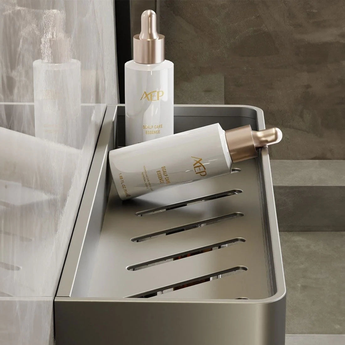 Elegant Floating Wall Shelf - Durable AquaShelf, Space-Saving Bathroom Storage, Multiple Sizes 3