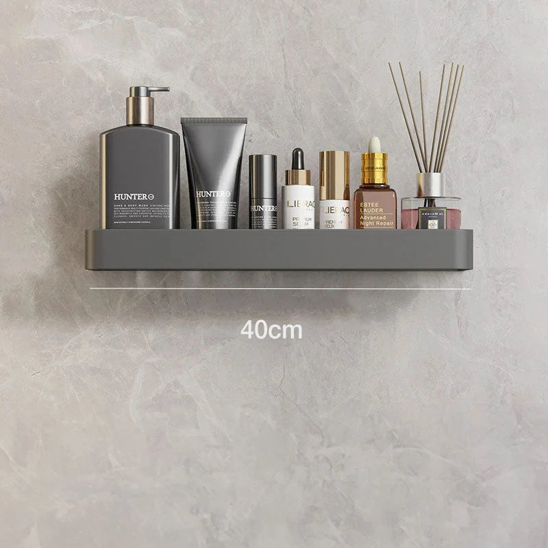 Elegant Floating Wall Shelf - Durable AquaShelf, Space-Saving Bathroom Storage, Multiple Sizes 4
