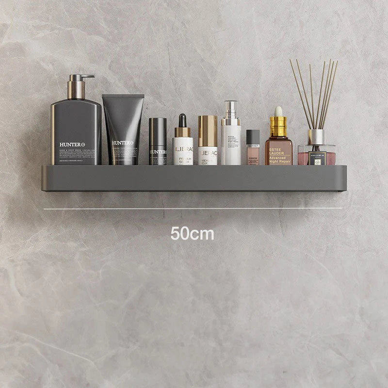 Elegant Floating Wall Shelf - Durable AquaShelf, Space-Saving Bathroom Storage, Multiple Sizes 5
