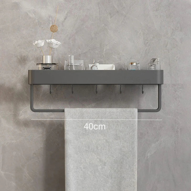Elegant Floating Wall Shelf - Durable AquaShelf, Space-Saving Bathroom Storage, Multiple Sizes 7