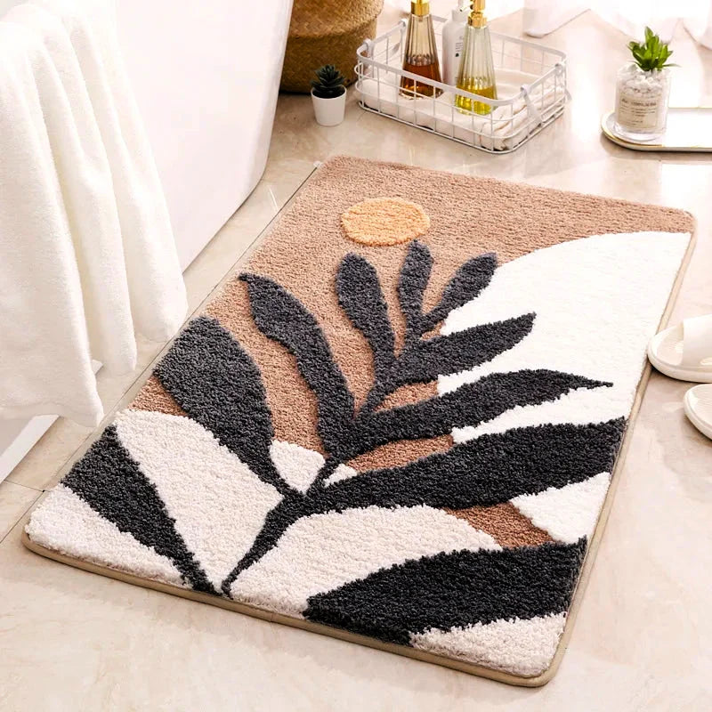 Elysian Bath Rug - Organic Microfiber, Non-Slip, Absorbent Bathroom Mat 0