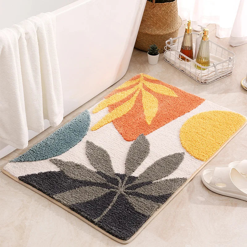 Elysian Bath Rug - Organic Microfiber, Non-Slip, Absorbent Bathroom Mat 1