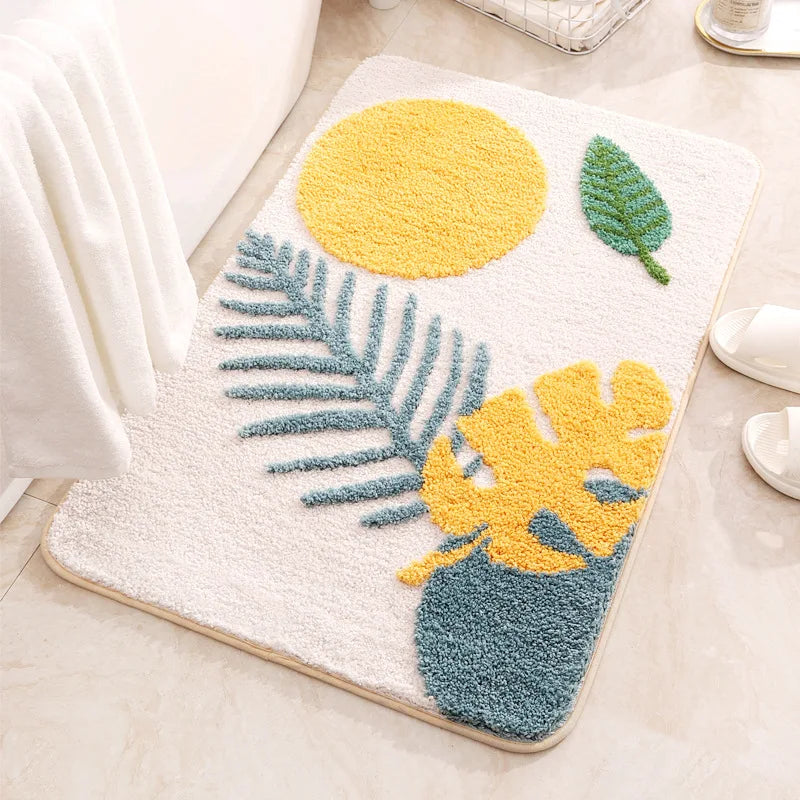 Elysian Bath Rug - Organic Microfiber, Non-Slip, Absorbent Bathroom Mat 2