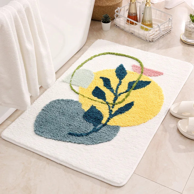 Elysian Bath Rug - Organic Microfiber, Non-Slip, Absorbent Bathroom Mat 3