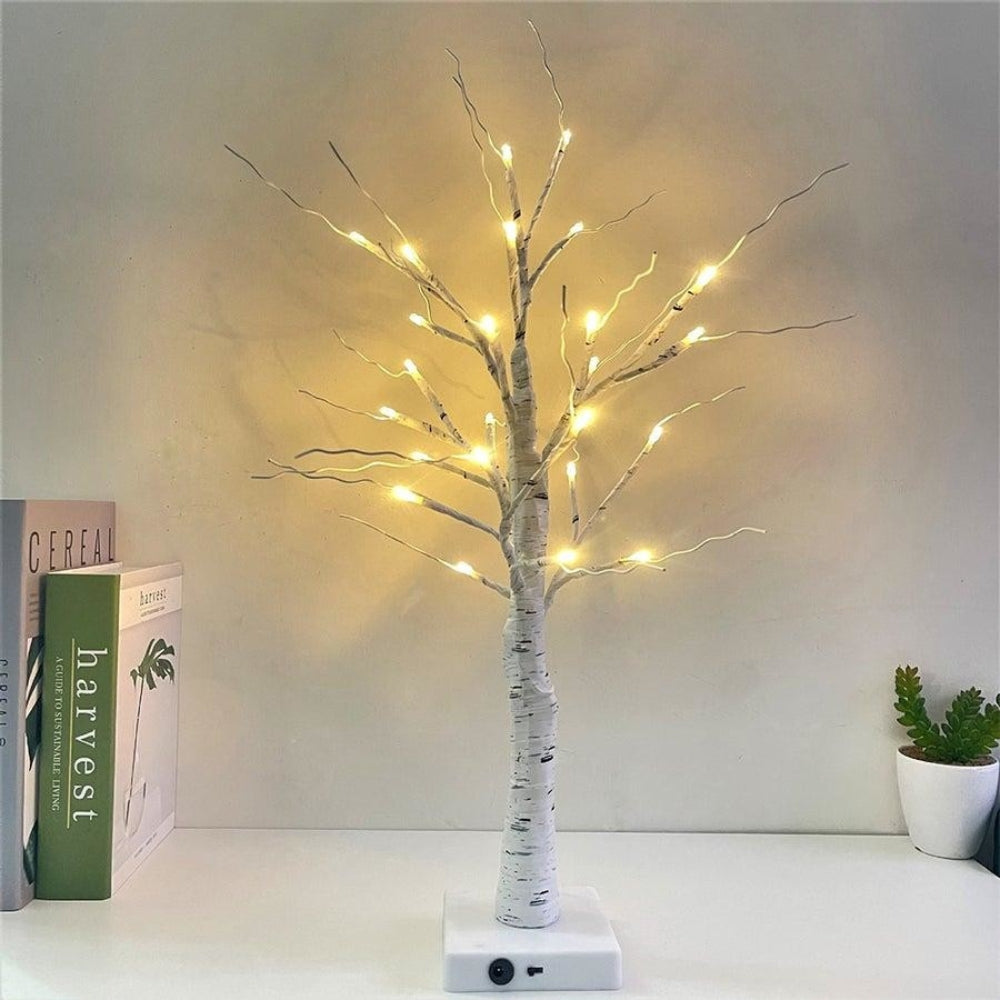 Elysian Lighted Tree Decor - USB Powered, Elegant Birch Design 1