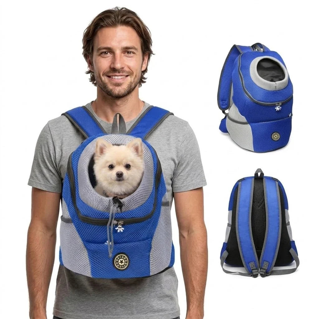 Ergonomic Dog Carrier Backpack - Comfortable Padding, Adjustable Straps, Ventilated for Small Dogs Up to 15 kg 2