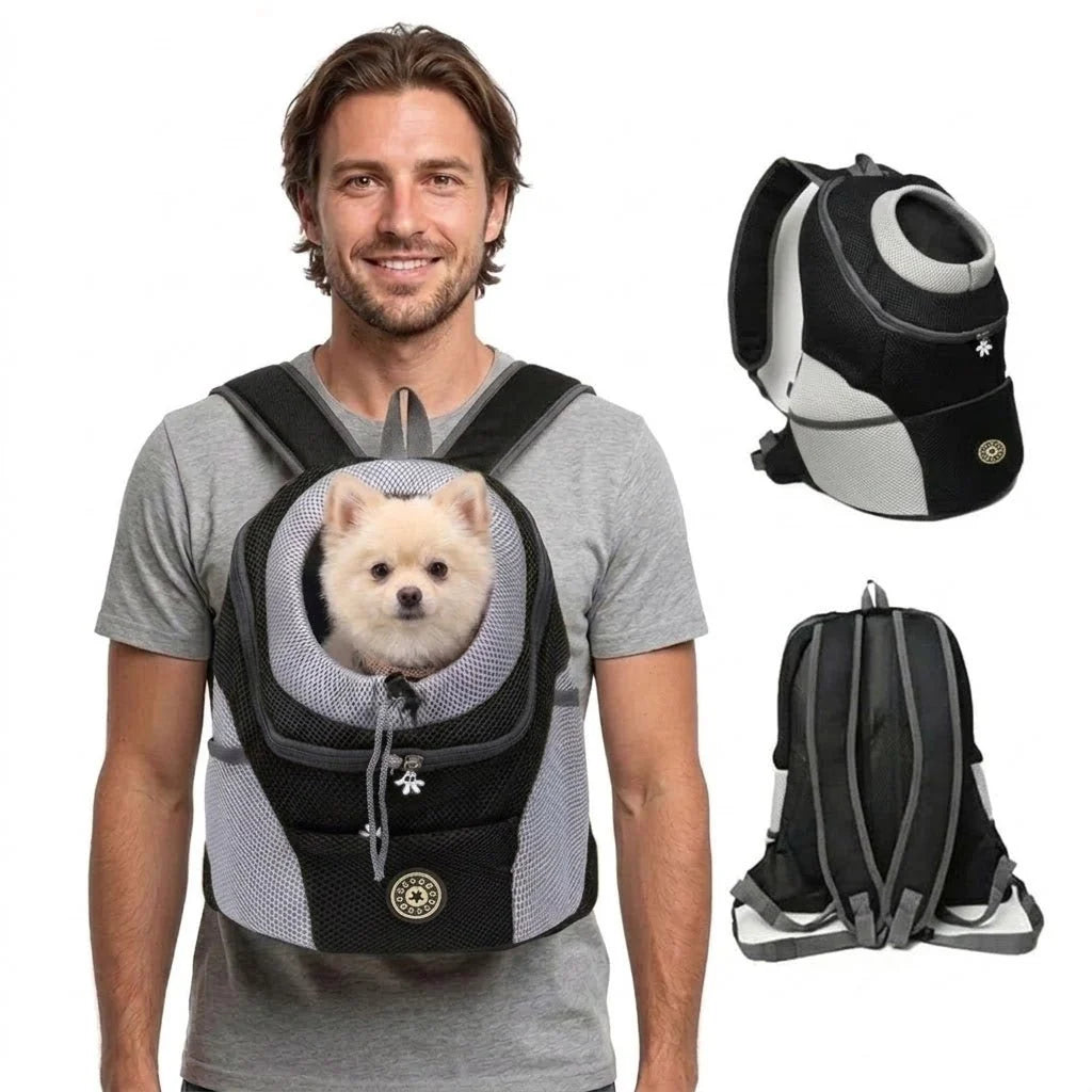 Ergonomic Dog Carrier Backpack - Comfortable Padding, Adjustable Straps, Ventilated for Small Dogs Up to 15 kg 3