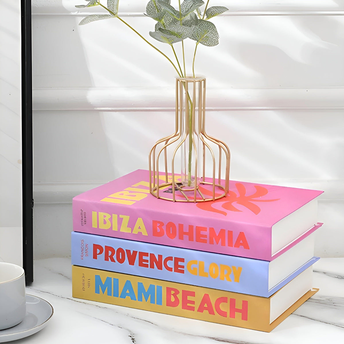 Fablea Decorative Book Set - Travel Series, Stylish Accent with Hidden Storage 1