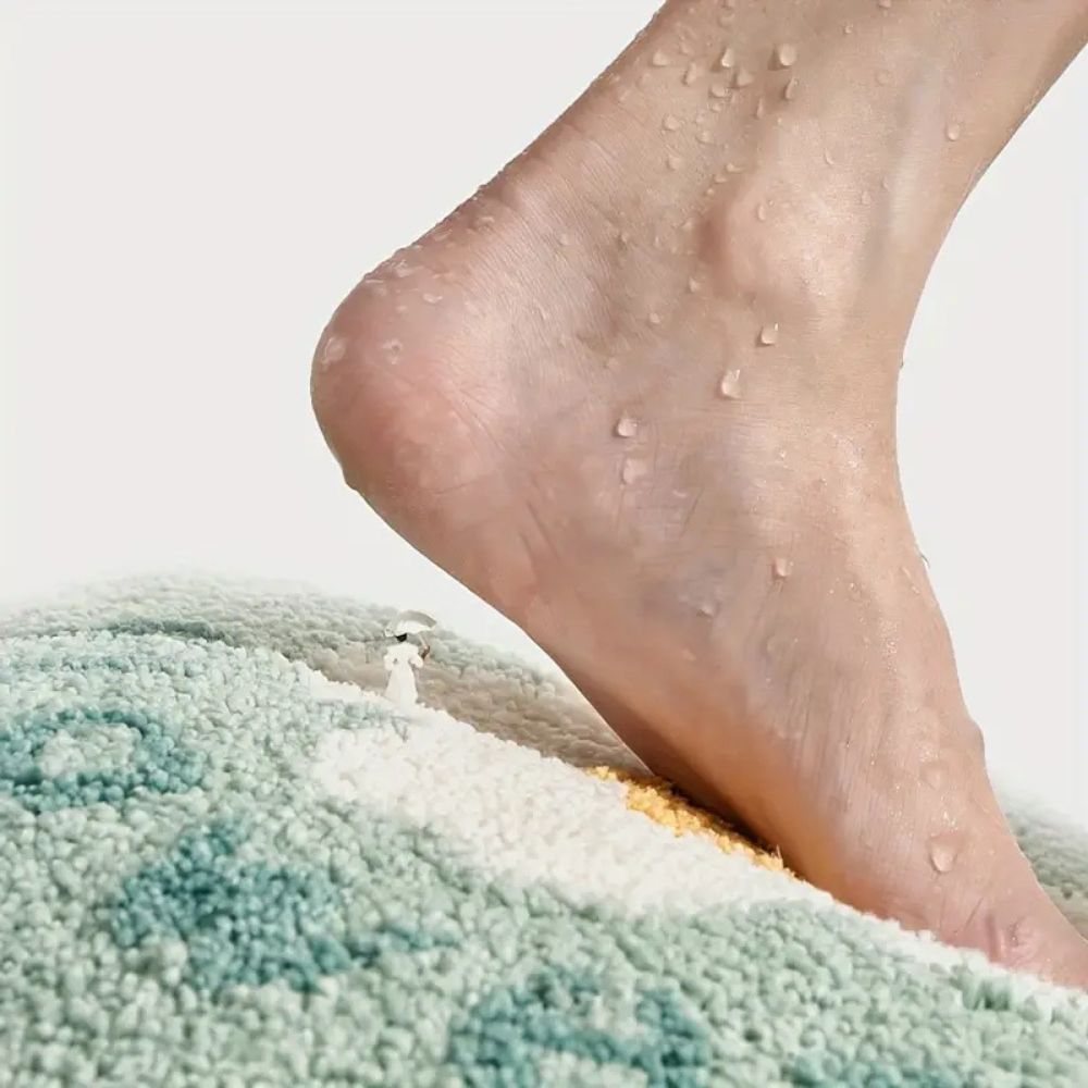 Flora Bath Mat - Soft Microfiber, Non-Slip, Absorbent Bathroom Rug 5