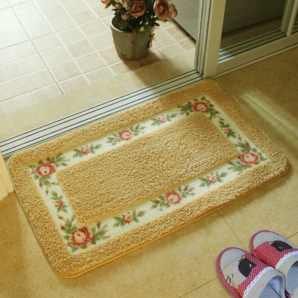 Flora Bath Mat - Soft Microfiber, Non-Slip, Quick-Dry 10