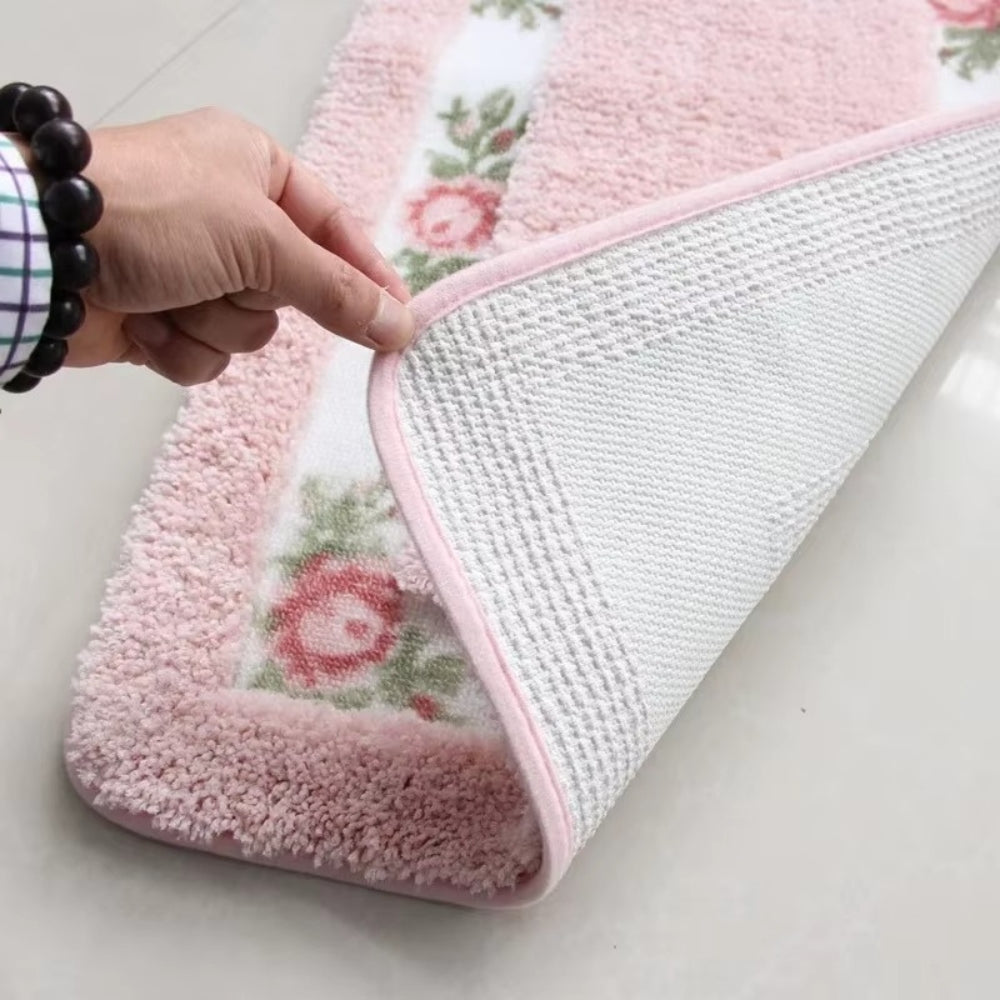 Flora Bath Mat - Soft Microfiber, Non-Slip, Quick-Dry 2