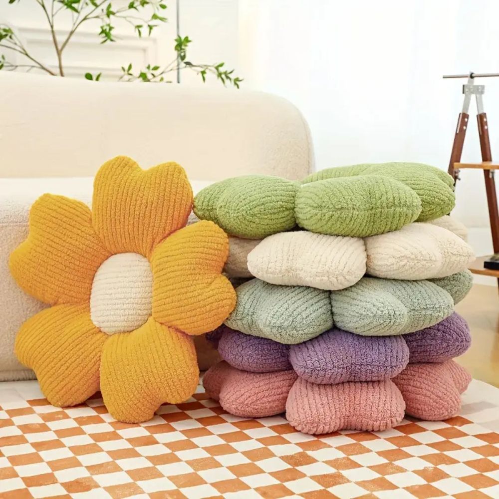 Flora Cushion - Microfiber Flower Shape, Versatile Comfort 1