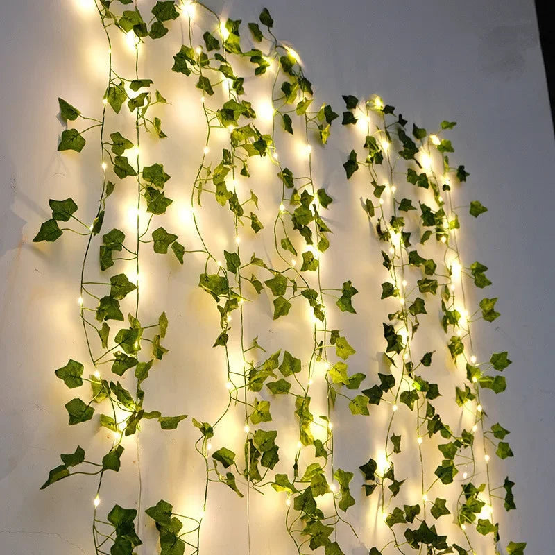 Floria Fairy Lights Garland - Battery Operated, Floral Design 1