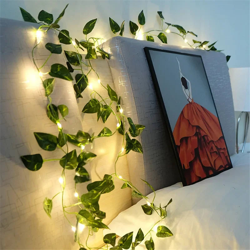 Floria Fairy Lights Garland - Battery Operated, Floral Design 8