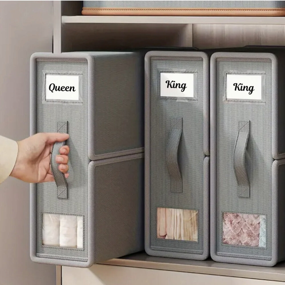 Folio Bedding Organizer - Foldable Design, Space-Saving Storage 3