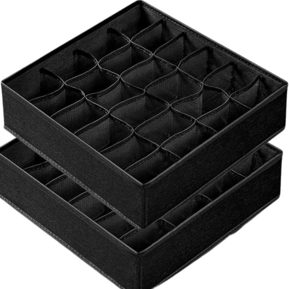 Folio Organizer Box - Breathable Fabric, 24 Compartments 1