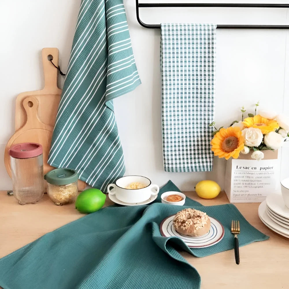 Haven Kitchen Towels Set - Microfiber Quick-Dry, Best for Dishes and Cleaning 3