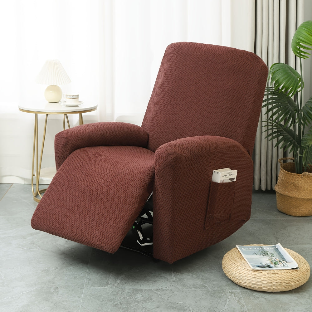 Juno Recliner Chair Cover - Soft Microfiber with Pocket, Fitted Protection 3