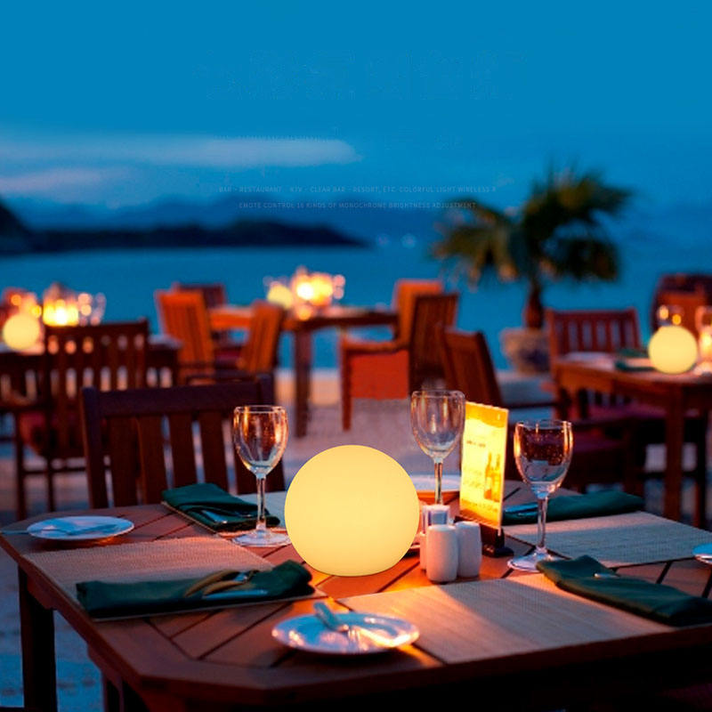 GlowOrb Table Lamp – Wireless LED Sphere Light – Remote Controlled Ambient Lighting