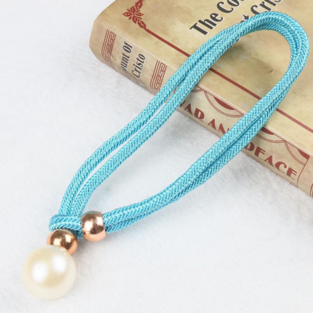 Lustra Curtain Tiebacks - Faux Pearl, Adjustable Holdbacks for Elegant Drapery 7