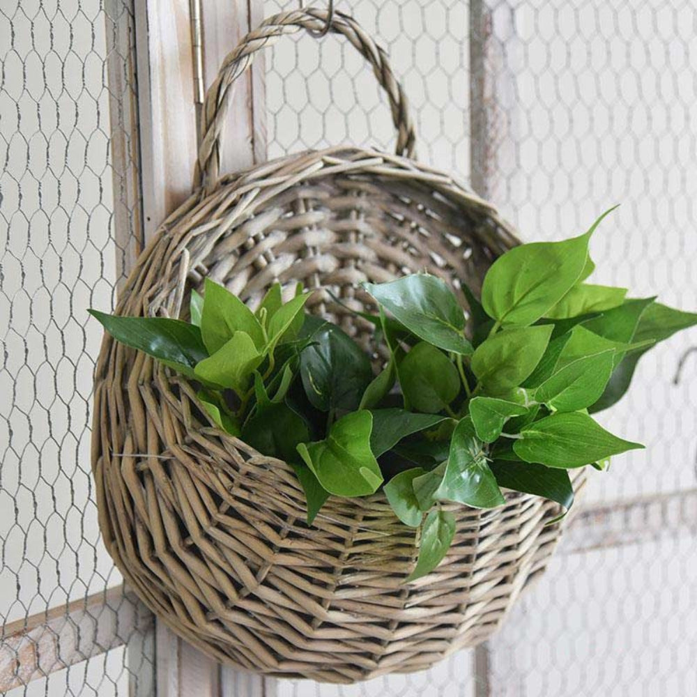 WillowNest Basket - Hanging Storage Basket - Rustic Style - Natural Decor