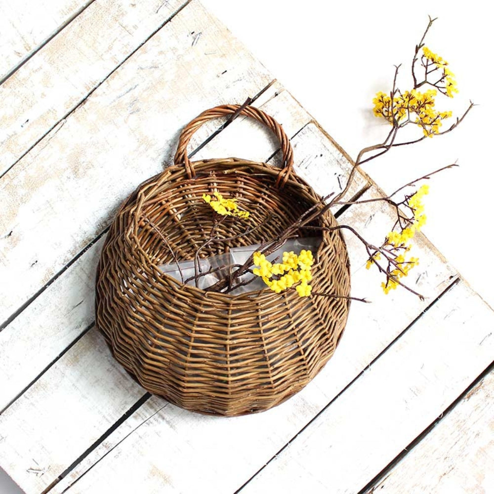 WillowNest Basket - Hanging Storage Basket - Rustic Style - Natural Decor