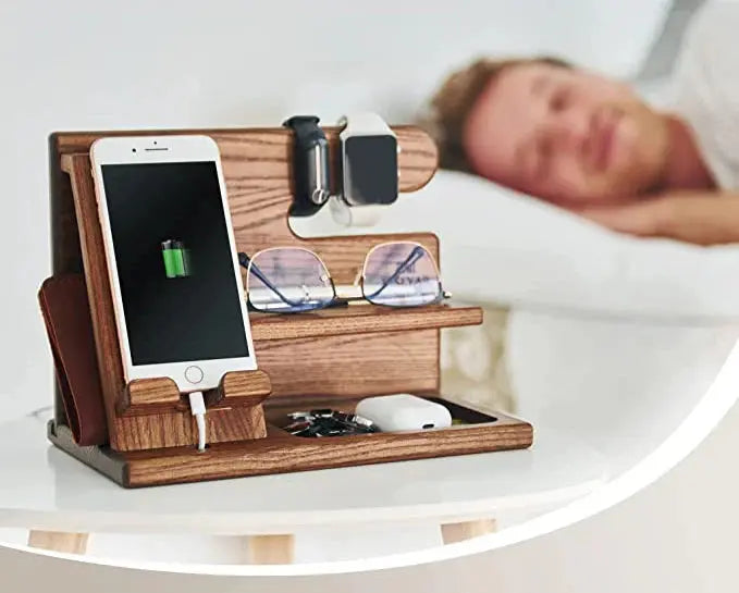 Maven Desktop Organizer - Multi-Function Wood with Phone Stand 2