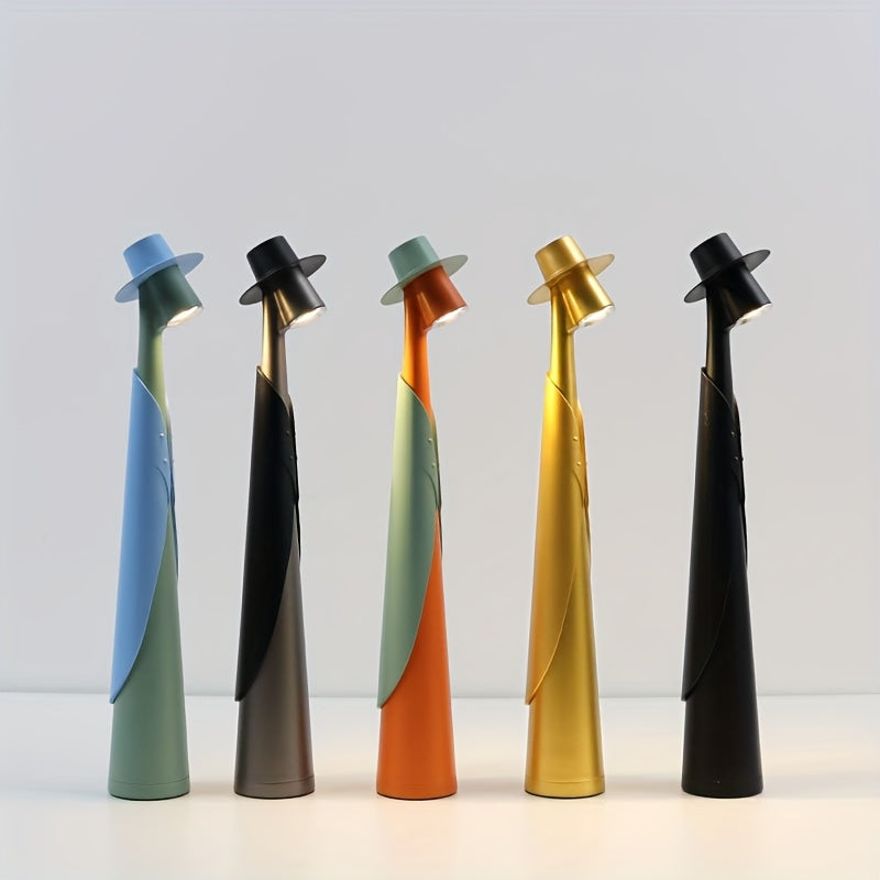 Melo Cordless Desk Lamp - Rechargeable Touch Control, Artistic Design 2