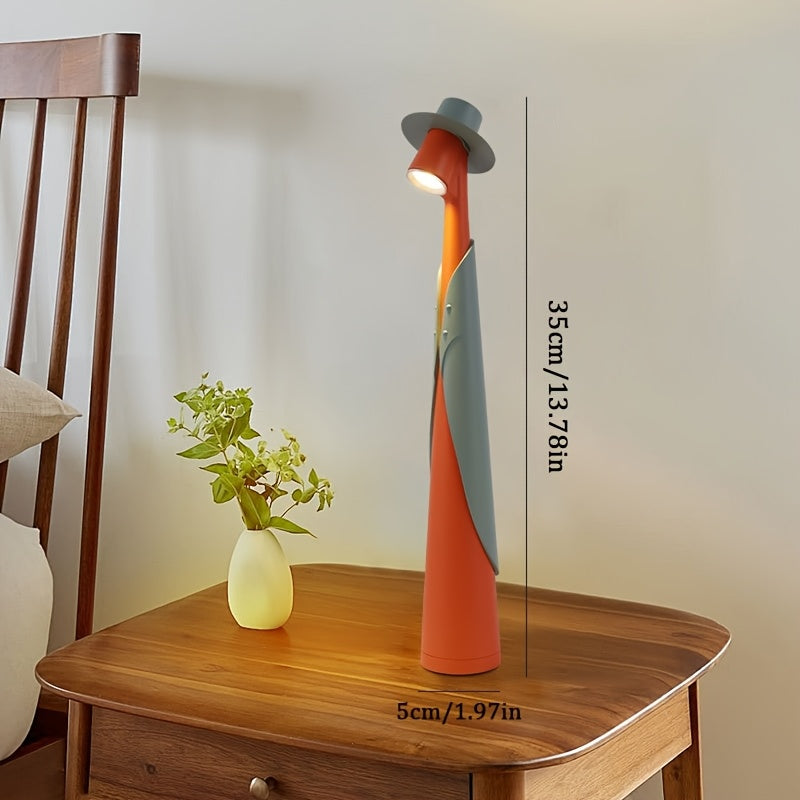 Melo Cordless Desk Lamp - Rechargeable Touch Control, Artistic Design 4