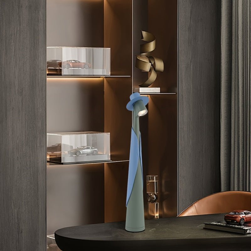 Melo Cordless Desk Lamp - Rechargeable Touch Control, Artistic Design 6