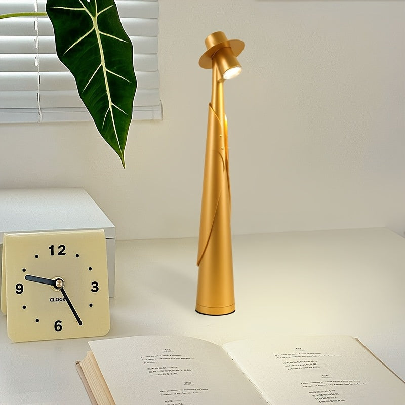 Melo Cordless Desk Lamp - Rechargeable Touch Control, Artistic Design 8