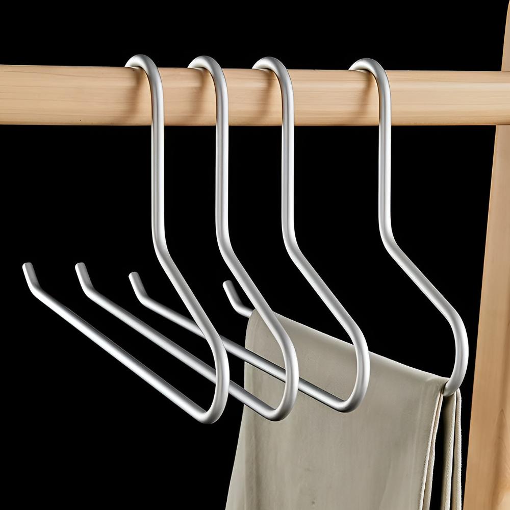 Milo Wardrobe Hangers - Durable Metal, Non-Slip Design 2