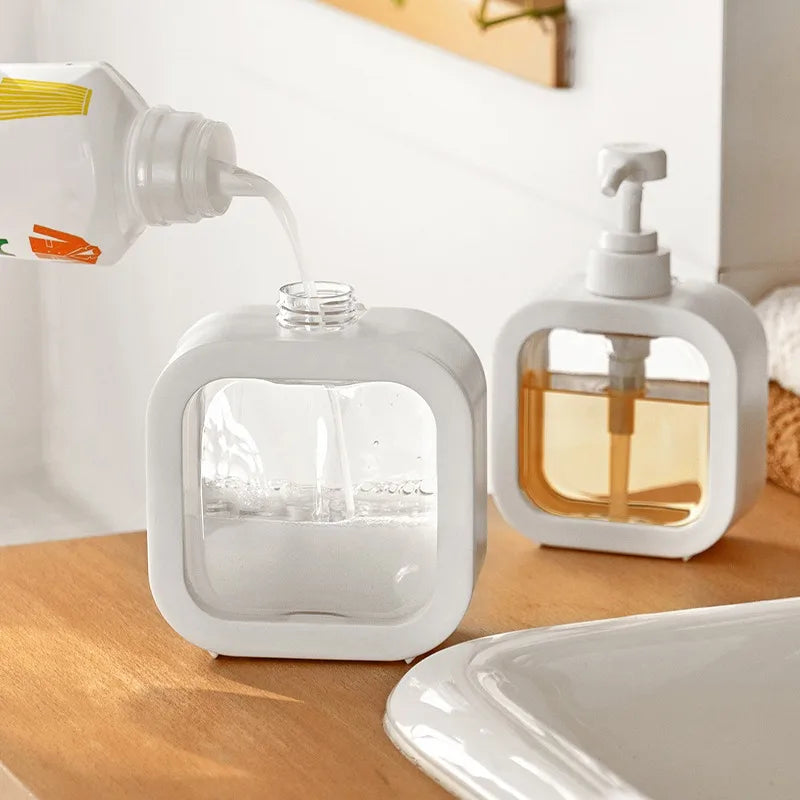 Minimalist Hand Soap Dispenser - Durable ABS, Scandinavian Style, Functional Pump for Kitchen & Bathroom 4