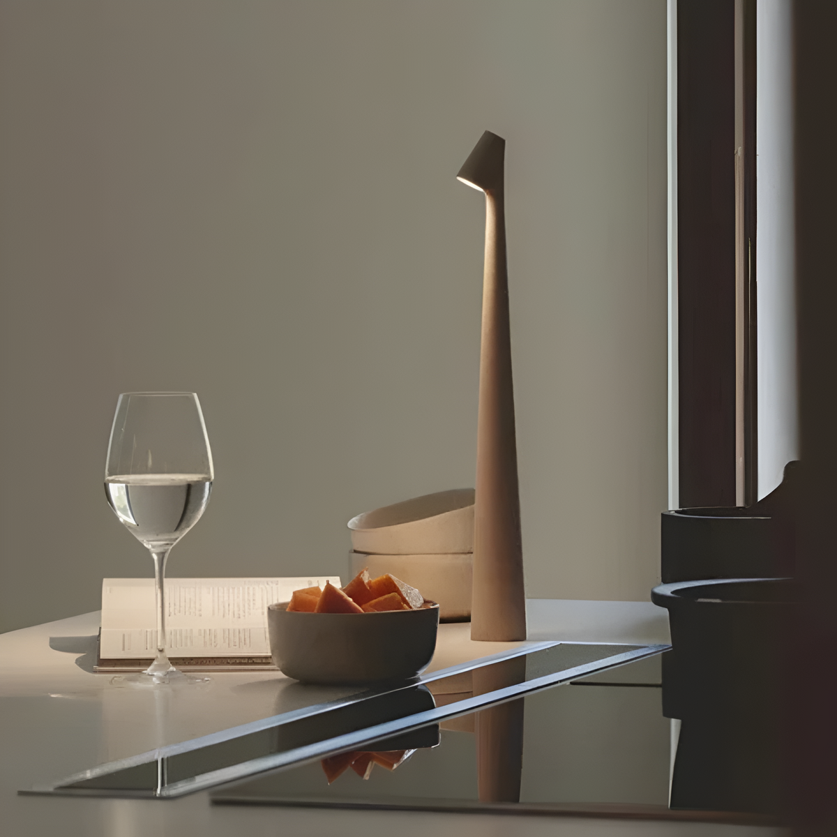 Mira Table Lamp - Cordless Dimmable LED, Nordic Design 5