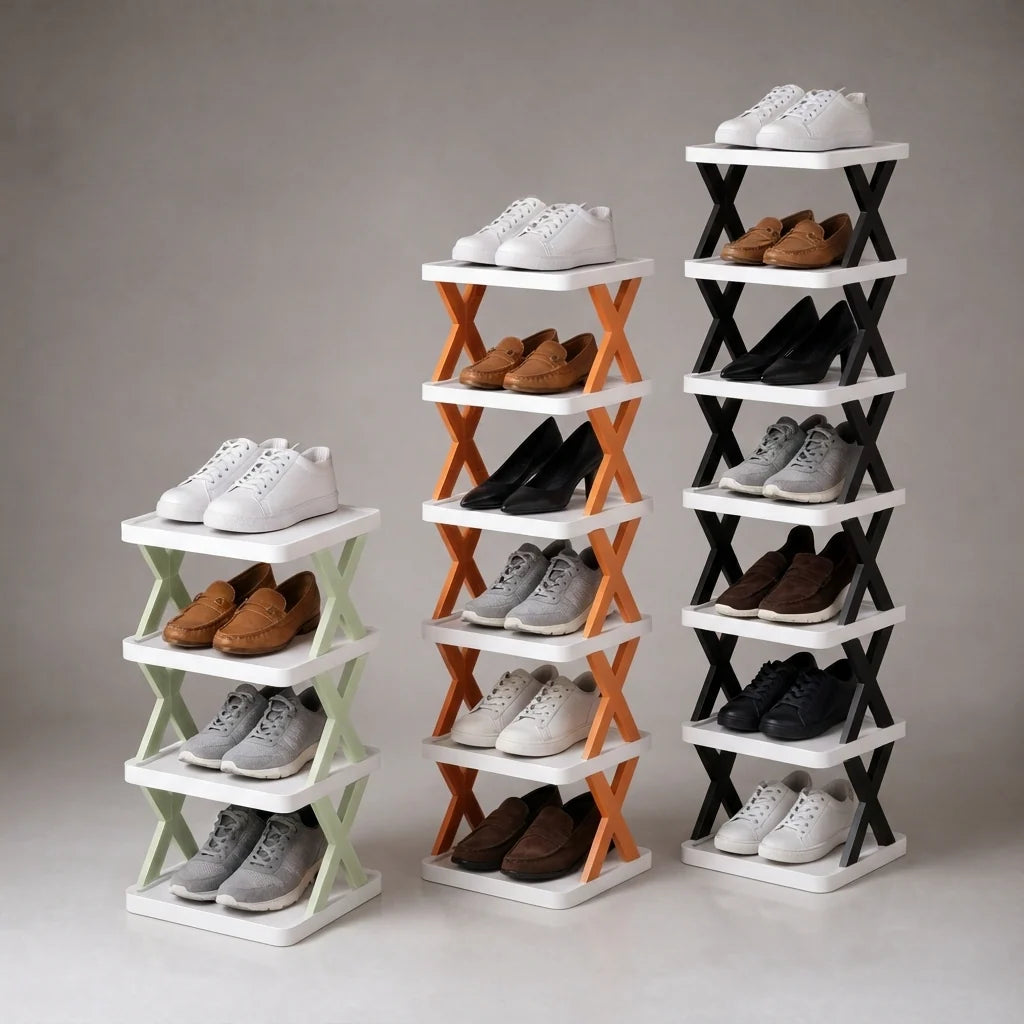 Modern Multi-Layer Shoe Rack - Adjustable Shoe Storage Organizer for Closet, Space-Saving Design 1