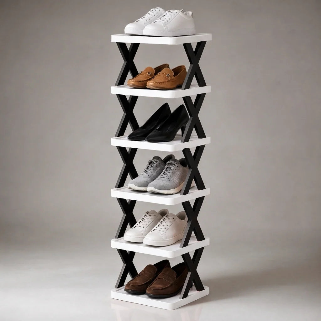 Modern Multi-Layer Shoe Rack - Adjustable Shoe Storage Organizer for Closet, Space-Saving Design 10