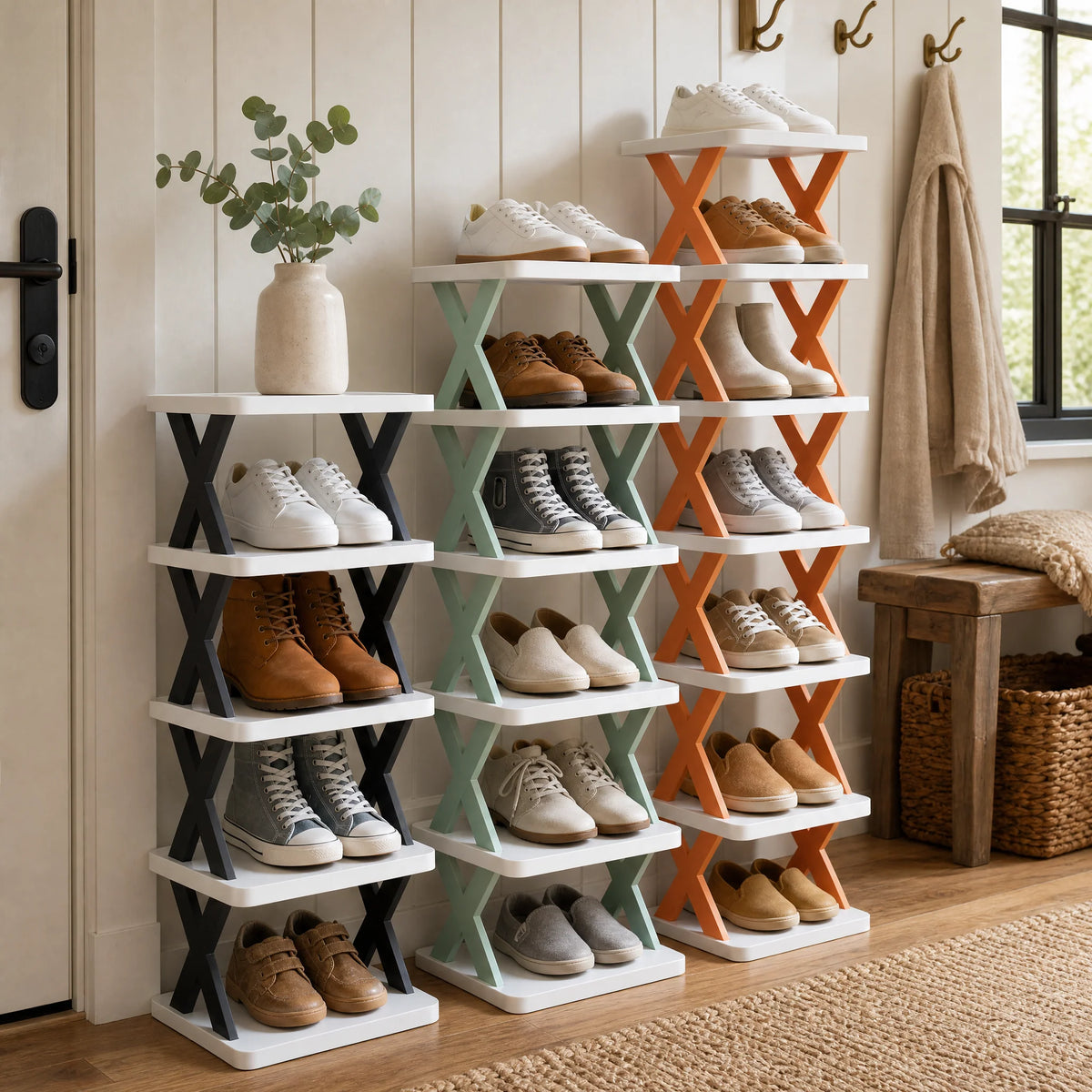 Modern Multi-Layer Shoe Rack - Adjustable Shoe Storage Organizer for Closet, Space-Saving Design 3