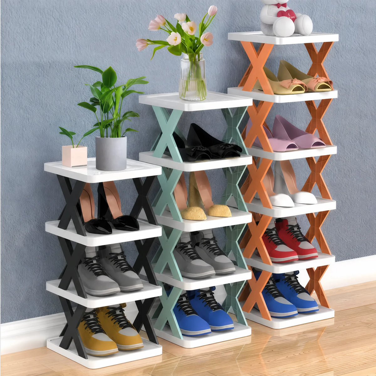 Modern Multi-Layer Shoe Rack - Adjustable Shoe Storage Organizer for Closet, Space-Saving Design 4