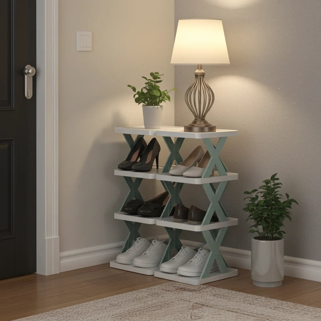 Modern Multi-Layer Shoe Rack - Adjustable Shoe Storage Organizer for Closet, Space-Saving Design 5