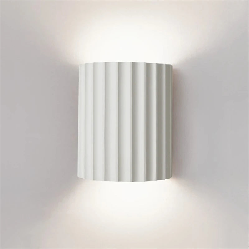 Natura Wall Sconce - Ribbed Resin, Soft Ambient Lighting 0