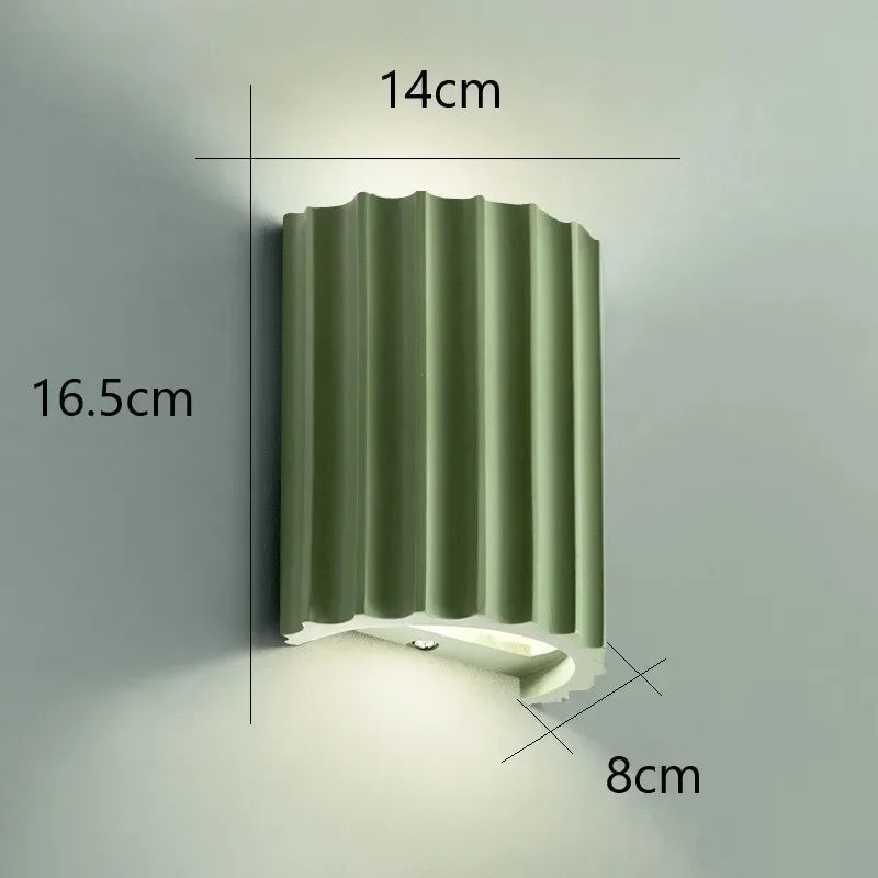 Natura Wall Sconce - Ribbed Resin, Soft Ambient Lighting 5