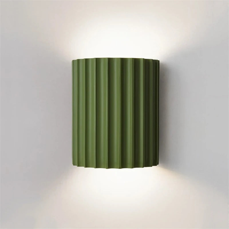 Natura Wall Sconce - Ribbed Resin, Soft Ambient Lighting 7