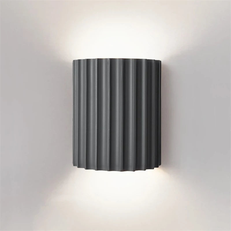Natura Wall Sconce - Ribbed Resin, Soft Ambient Lighting 9