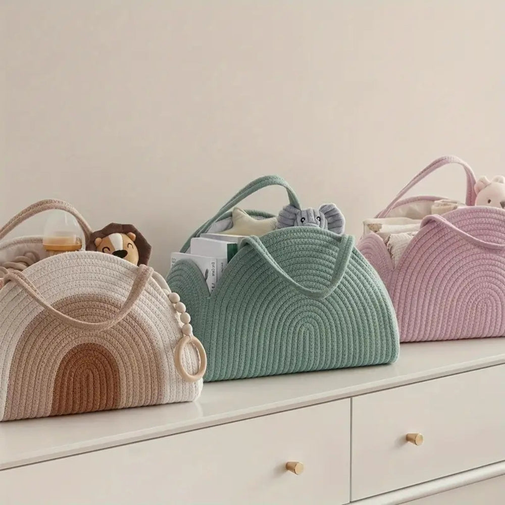 Nexa Baby Organizer - Durable Polyester, Neutral Tone 6