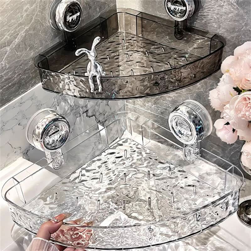 NobleGrip Wall Shelf - No-Drill Suction Cup Organizer, Multi-Functional 3