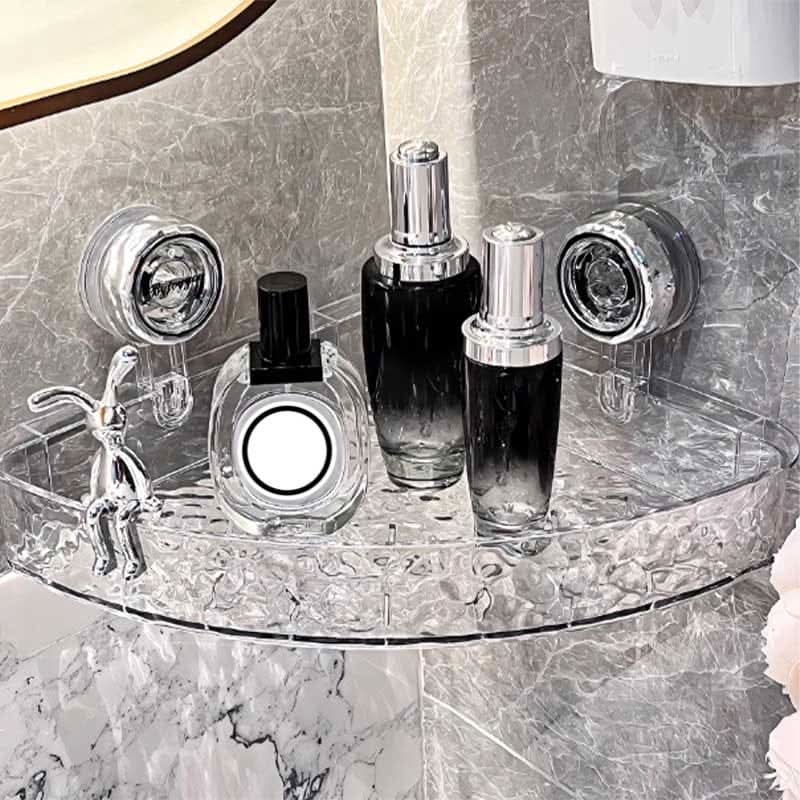 NobleGrip Wall Shelf - No-Drill Suction Cup Organizer, Multi-Functional 5