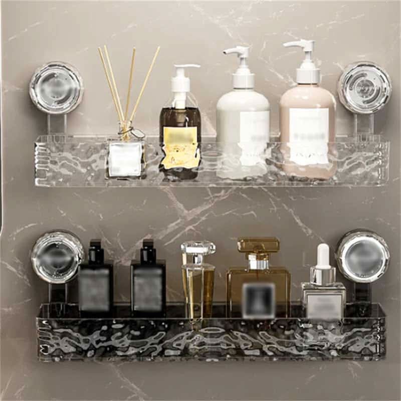 NobleGrip Wall Shelf - No-Drill Suction Cup Organizer, Multi-Functional 6