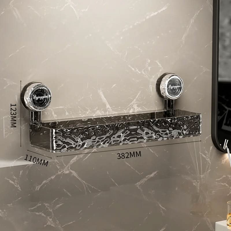 NobleGrip Wall Shelf - No-Drill Suction Cup Organizer, Multi-Functional 8