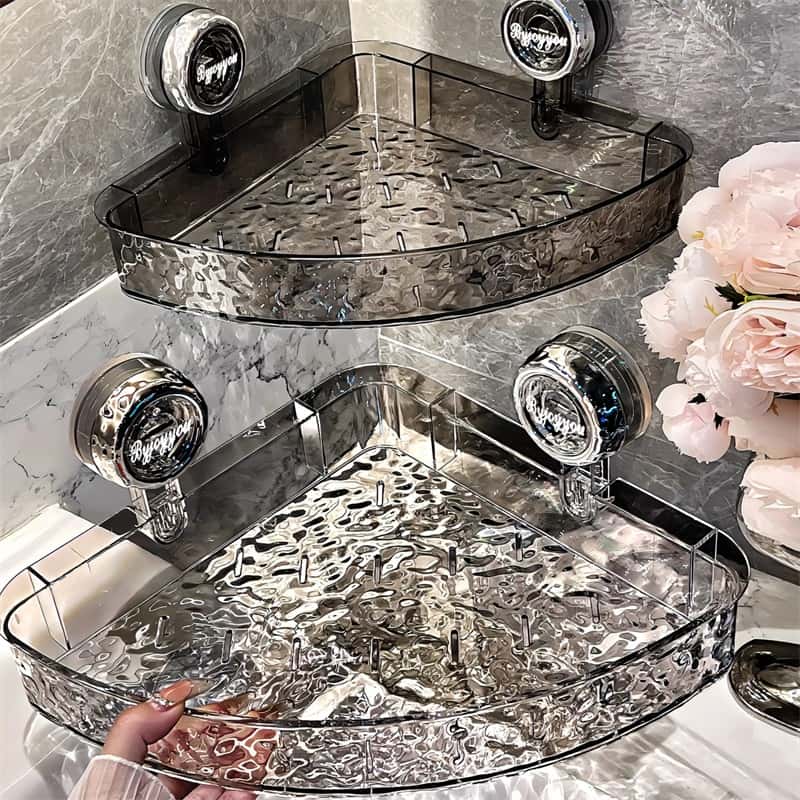 NobleGrip Wall Shelf - No-Drill Suction Cup Organizer, Multi-Functional 9
